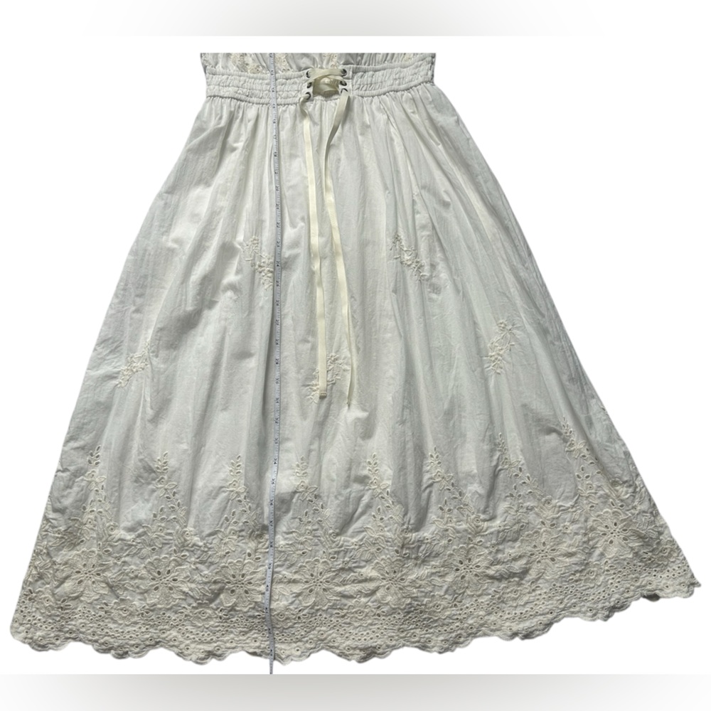 AXES FEMME Women’s Embroidered Camisole Waist Ribbon Dress Size: M - Picture 6 of 10